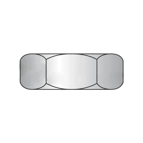 Newport Fasteners Jam Nut, M8-1.25, 18-8 Stainless Steel, Not Graded, Plain, 6.50 mm Ht, 3000 PK 967516-BR-3000 - main